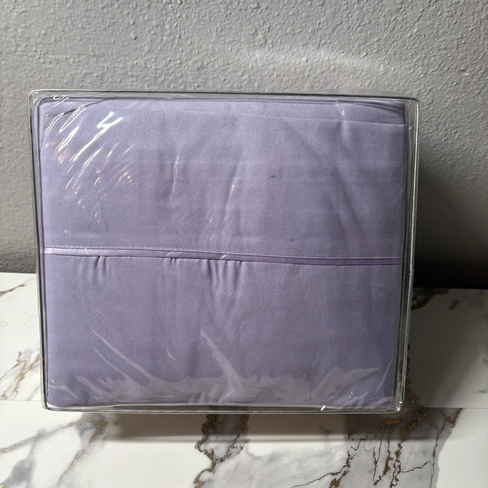 LuxClub King 6PC Bamboo Sheet Set Lavender Periwinkle Deep Pocket Cooling NEW